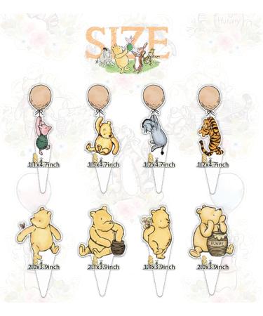 48 Pcs Winnie Cupcake Toppers for The Pooh Baby Shower Decorations Cute Cake Decorations Oh Baby Classic Winnie Birthday Party Decorations - Buy Online on GoSupps.com