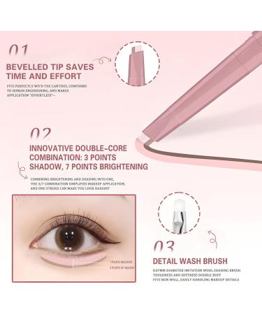  Yhsioaklo Under-eye makeup stick Under-eye highlighter stick with 2 tips 2.5 g Blendable cosmetics for girlfriend mother beginners professionals wife - Buy Online on GoSupps.com