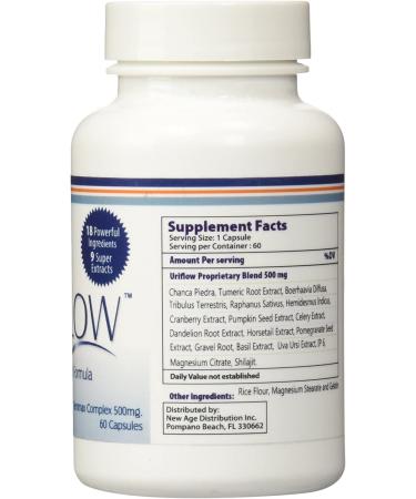 Uriflow Natural Kidney Stone Treatment - 60 Capsules | Fast Relief & Prevention - Buy Online on GoSupps.com