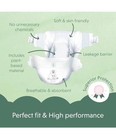 Muumi Baby ko Diapers Size 6 (12-24 kg) - Soft Breathable & Chemical-Free 34 Pieces - Buy Online on GoSupps.com