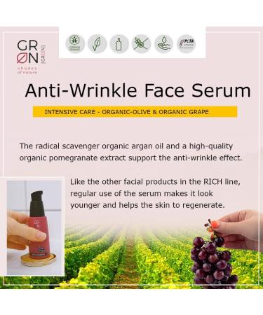  G R N shades of nature GRN - Shades of Nature Rich Elements Face Serum Grape & Olive - Buy Online on GoSupps.com