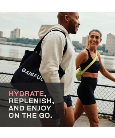 Gainful Hydration + Caffeine Powder Packets with Key Electrolytes Magnesium & Sodium + L Theanine Low Sugar Drink Mix Strawberry Lemonade 21 Sticks Strawberry Lemonade (Caffeinated) 6.59 Ounce (Pack of 1) - Buy Online on GoSupps.com