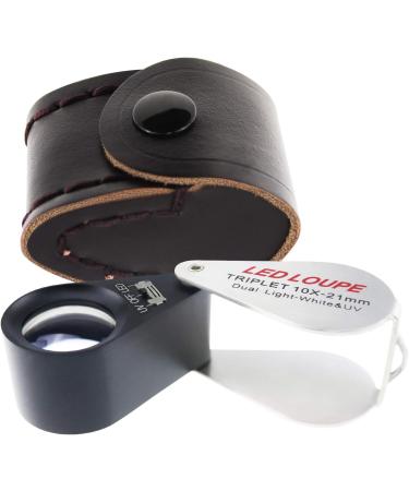 10x Magnifier Loupe with LED Light for Jewelry, Rocks, Coins - 10x Magnification - Buy Online on GoSupps.com