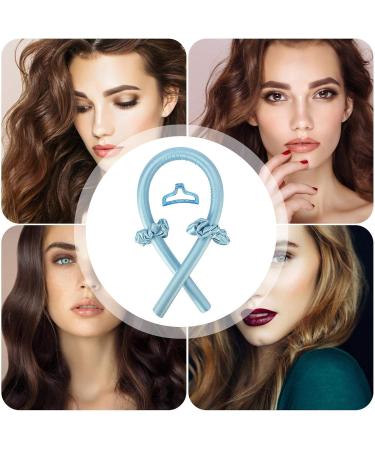No Heat Curling Irons Curling Irons Curling Irons Sleeping Soft Hair Band Curling Irons Simple Curling Irons with Hair Loops Blue  - Buy Online on GoSupps.com