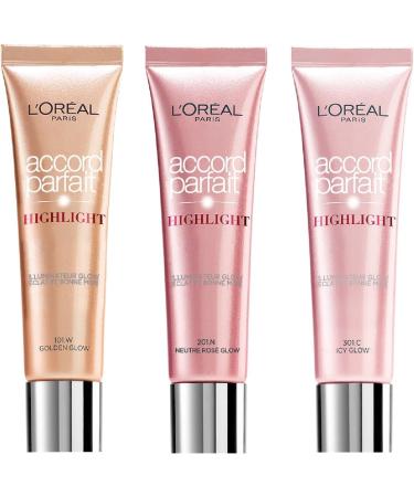 L'Or al Paris Make Up Designer Perfect Match Highlight Fluid 101.D Shine Gold - Buy Online on GoSupps.com