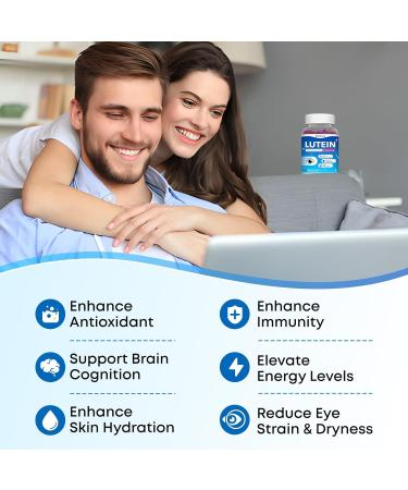 2 Pack Lutein Gummies, 12 in 1 Lutein and Zeaxanthin Supplements Eye Vitamins Gummies for Adults, Eye Health Supplement with Multiple Vitamin for Promoting Eye & Vision - 120 Gummies 60 Count (Pack of 2) - Buy Online on GoSupps.com