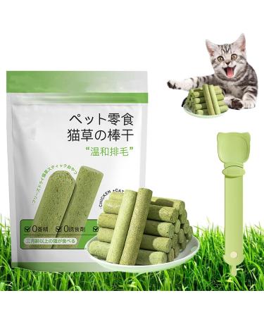 Cat Grass Teething Stick Cat Grass Teething Stick Hairballs Cat Grass Teething Sticks for Indoor Cats Cat Teeth Cleaning Cat Grass Stick for Cadental Care Increase Appetite (6pcs)