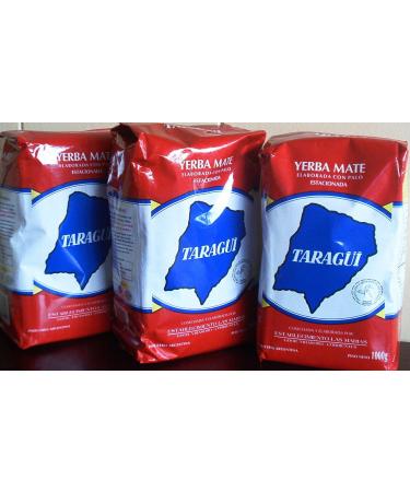 Yerba Mate Taragui - 3 bags of 2.2 Lbs each by Taragui