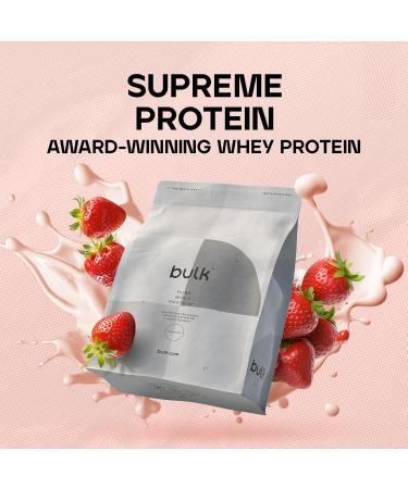 Bulk Pure Whey Protein Powder Shake Strawberry 500g - Packaging May Vary | Pack of 1 - Buy Online on GoSupps.com