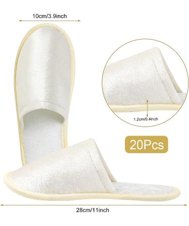 Hicdaw 10 Pairs Disposable Non-Slip Spa Slippers for Men & Women - Perfect for Hotel, Travel & Guests - Buy Online on GoSupps.com