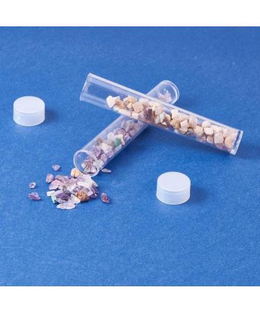 PandaHall 100pcs Clear Plastic Tube Bead Containers - Small Empty Storage Tubes Set for Beads with Lid - 15ml Transparent Organizers Boxes (75x13mm) - Pack of 100 - Buy Online on GoSupps.com
