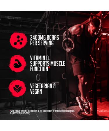 Vegan BCAA 2:1:1 Amino Acids with B6 - 2400mg Tablet for Energy - Amino Acid Supplement - 120 Tablets - Buy Online on GoSupps.com