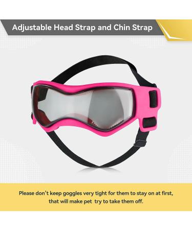Namsan Dog Glasses - Anti-UV Waterproof Windproof Sunglasses for Small & Medium Dogs - Fashionable Pink Protective Eyewear - Buy Online on GoSupps.com