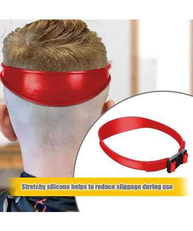 Haircut Bands Curved Silicone Hair Bands Washable Haircut Guide Band Adjustable Haircut Template Soft Comfortable Hair Trimming Guide Hair Cutting Tools for Home Haircuts Beauty Salon Red - Buy Online on GoSupps.com