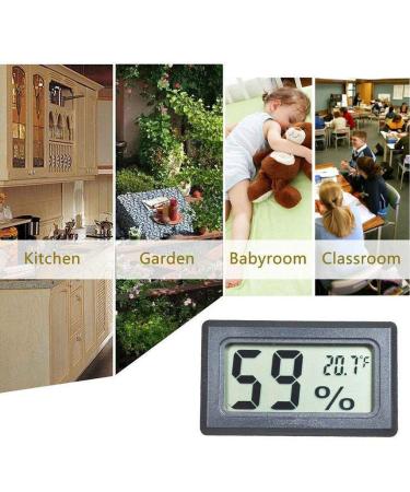Gudoqi Digital Thermometer Hygrometer - 4 Pack Mini Temperature Meters for Reptiles Incubators Aquariums Greenhouses Cars & Home - Buy Online on GoSupps.com