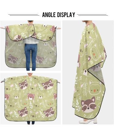 Shop Waterproof Barber Cape - Cute Bear on Green & Cheetah Haircut Bib for Men & Women | Unisex Hair Cutting Cape (8rp1a - Buy Online on GoSupps.com
