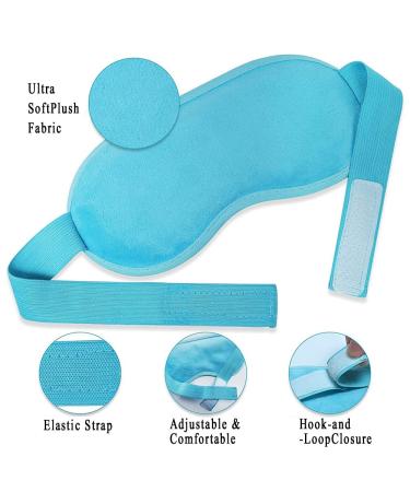 Lucktao Cooling Eye Masks - Reusable Gel Goggles for Migraine Relief & Swollen Eyes | Hot Cold Therapy (2 Pack - Blue) - Buy Online on GoSupps.com