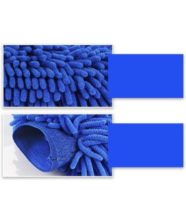 FINPAN Double Sided Superfine Fiber Washable Gloves Car Care Cleaning Gloves Cleaning Cloth Towel Gloves Dishwashing Gloves Blue - Buy Online on GoSupps.com
