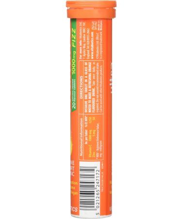 Vitabiotics Ultra Vitamin C Effervescent with Zinc - 20 Tablets | Immune Support Supplement - Buy Online on GoSupps.com