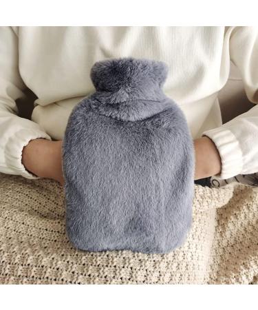 VUCDXOP Hot Water Bottle Set - 2 Leak-Proof 2L Heat Bottles with Soft Cover & Kangaroo Pocket for Pain Relief - Perfect for Kids & Adults - Buy Online on GoSupps.com