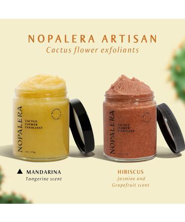 Nopalera Cactus Flower & Tangerine Exfoliant Scrub 6 oz - Handmade 3-in-1 Cleanser, Exfoliant, Moisturizer - Vegan & Cruelty-Free - Buy Online on GoSupps.com