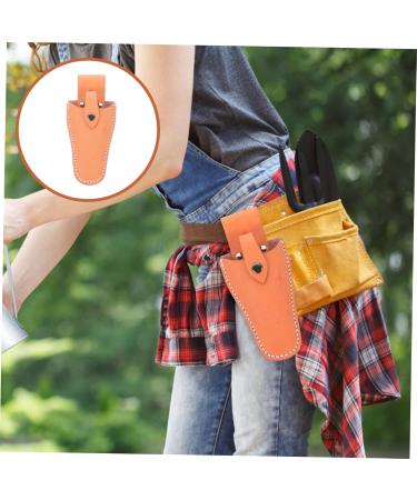 Frcolor 2-Piece Garden Scissors Storage Bag | Leather Toolset Belt Holster | Cowhide Scissor Bag for Garden Tools | Durable & Stylish - 21x9.5x5cm - Buy Online on GoSupps.com