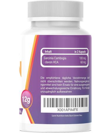 Buy Saint Nutrition Keto Burn V2 Extreme - 2 Capsules for Weight Loss & Metabolism Support | Garcinia Cambogia | Fast Shipping Worldwide - Buy Online on GoSupps.com