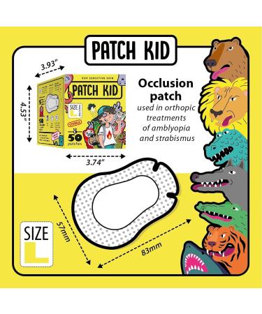 Large Eye Patches for Kids (Girls and Boys) - 50 Patches, Fun & Comfortable for Lazy Eye - Medical Grade Adhesive Bandages - Buy Online on GoSupps.com