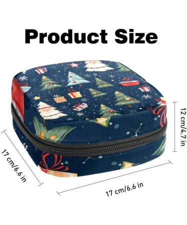 MUOOUM Menstrual Polster Bag - Zipper Women's Flip Bag for Tampons | Christmas Gingerbread Man Design | 1 Count - Buy Online on GoSupps.com