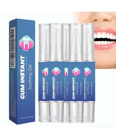 XUSHAOLUN Pack of 5 gentle gum care gels for daily teeth cleaning and surface stain reduction suitable for sensitive gums safe for the whole family for all ages.