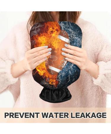 NAANLE Fire American Football Heat Bottle - 2L Transparent Hot Water Bottle for Bed Hand & Feet Warmer | Pain Relief & Heat Therapy - Buy Online on GoSupps.com