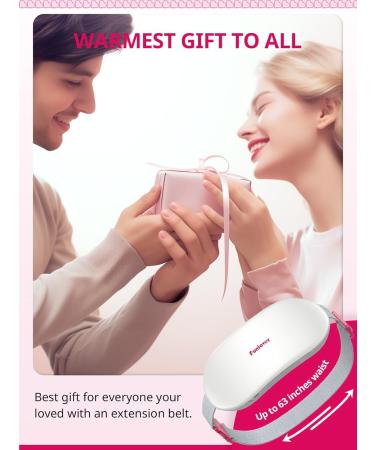 Funlover XL Portable Heating Pillows - Wireless Thermal Relief Belt for Menstrual Cramps - Perfect Gift for Women & Teens - Pink & Rosagrau - Buy Online on GoSupps.com