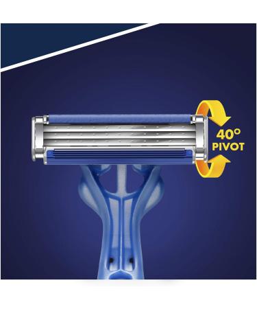 Gillette Blue 3 Smooth Disposable Razors for Men - 8 Pack | Worldwide Shipping Available - Buy Online on GoSupps.com