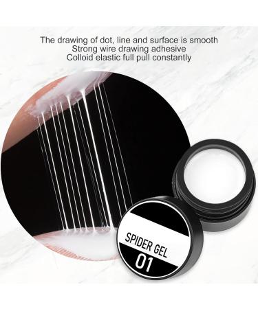 4Pcs Nail Gel String Glue Polish Glue Set Foot Files Adhesive Polish Adhesive Gel Polish Adhesive Resin Glue for Manicure Gel Spider White Nail Art Glue - Buy Online on GoSupps.com