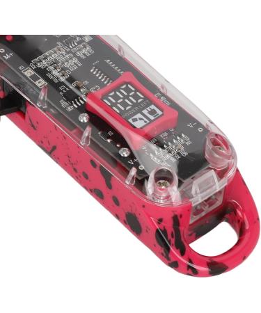 Transparent Mini Barber Clipper Professional Multi-Function Electric Hair Clipper Digital for Salon (Red) - Buy Online on GoSupps.com