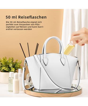 Ysimple Travel Bottles Set - Transparent Plastic Spray Containers for Cosmetics | 50ml Travel Size with Funnel for Air Travel Perfume Shampoo & Lotion - Buy Online on GoSupps.com