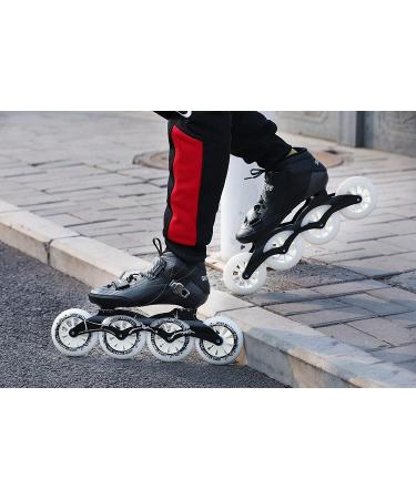 SKTYEE Carbon Fiber Inline Speed Skates - High Performance Racing Skates for Adults - Unisex Black Size 7 Men/Size 8 Women - Buy Online on GoSupps.com
