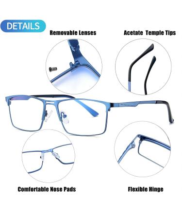 Joopin Blue Light Filter Glasses for Men & Women - Gaming & Computer Glasses with Metal Frame - Buy Online on GoSupps.com