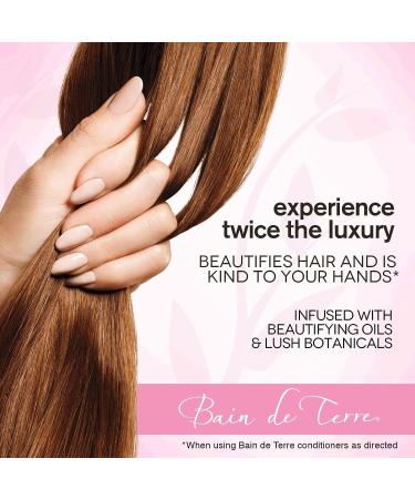 Bain de Terre Long & Healthy Shampoo and Conditioner with Sweet Almond Oil | Paraben Free | 13.5 Fl Oz - Promotes Long & Growing Hair with Argan & Monoi Oils - Buy Online on GoSupps.com