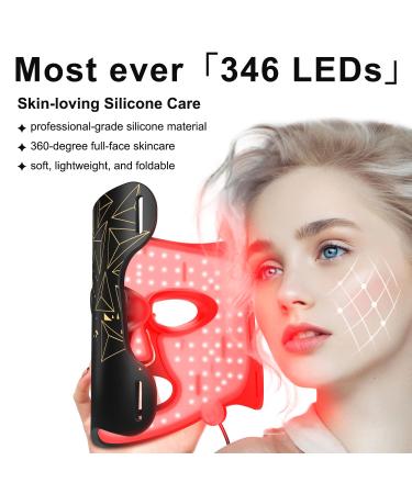 Brori LED Face Mask - 7 Color Light Therapy for Facial Skin Care | Infrared Beauty Treatment Device - Perfect Skincare Gift - Buy Online on GoSupps.com