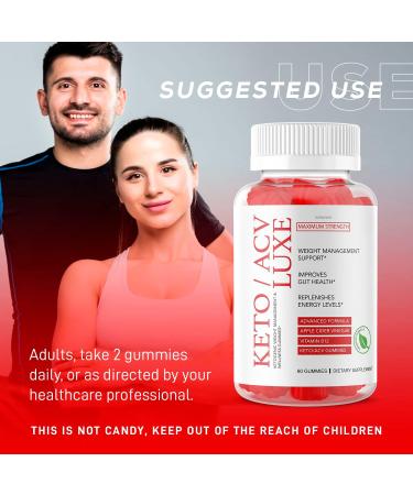 Keto Luxe ACV Gummies - Maximum Strength Formula - 2 Pack - 60 Day Supply - Pure LuxeGummies - Buy Online on GoSupps.com