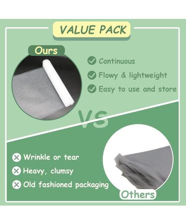 Ableme Deco White Tulle Fabric Roll - 54 Inch x 10 Yards (30 ft) for Wedding Decoration, Tutu Skirt, Gift Wrapping - Soft & Drape - White - Buy Online on GoSupps.com