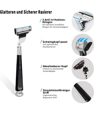 Favali 4-in-1 Shaving Brush Set - Stainless Steel Chrome Razor Brush & Bowl - Perfect Wet Shaving for Men - International Shipping Available - Buy Online on GoSupps.com