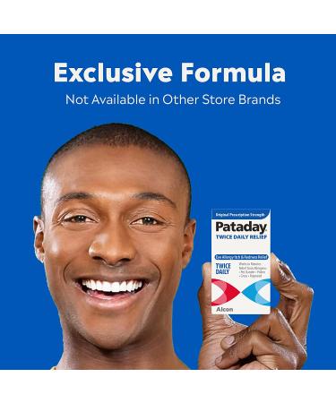 ALCON Pataday Twice Daily Relief Eye Drops 0.17 Fl Oz | Fast Relief for Allergy Symptoms - Buy Online on GoSupps.com