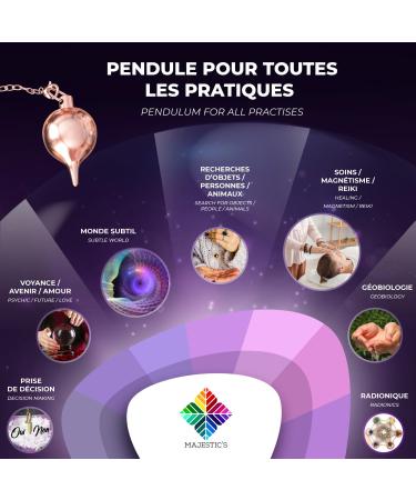 Radiesthesia Pendulum Water Drop - Copper Brass Esoteric Oracle - Geobiology Magnetizer - 26g Rose Gold - Buy Online on GoSupps.com