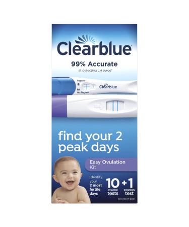 Clearblue Ovulation Complete Starter Kit, 10 Ovulation Tests and 1 Pregnancy Test