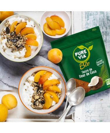 Pure Via Doypack Organic Coconut Fluer Sugar from Organic Farming Origin Idonesia 250g - Buy Online on GoSupps.com
