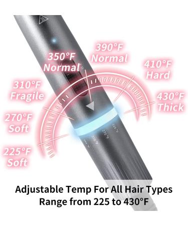 Tapered Curling Iron 1/2-1 Inch Hair Curler with Ceramic Coating and Adjustable Temperature - Dual Voltage Wand for All Hair Types - Includes Glove - Buy Online on GoSupps.com