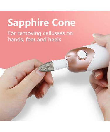 Sapphire Cone Nail Drill Bit for POLAMD Manicure Pedicure Set - Ideal for Thick Nails, Callus Removal & Dead Skin Smoothing - Buy Online on GoSupps.com