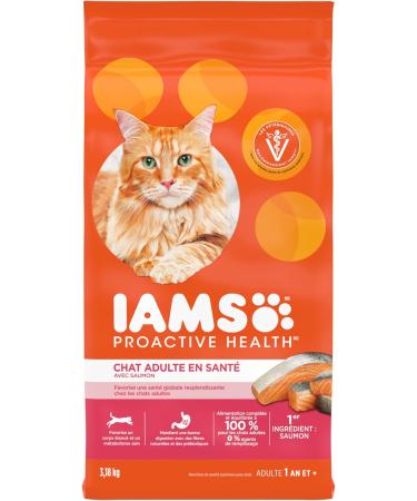 IAMS Perfect Portions Wet Cat Food (Chicken & Salmon) + IAMS Proactive Health Adult Dry Cat Food with Salmon Cat Food + Cat Food with Salmon Chicken and Salmon 75 g (Pack of 12) - Buy Online on GoSupps.com